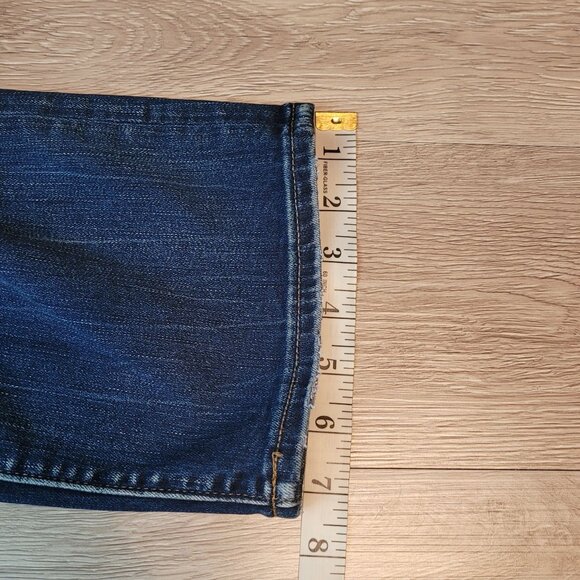 Lands End Jeans Size 6 True Straight Mid Rise Medium Light Wash Stretch Denim - Picture 10 of 10